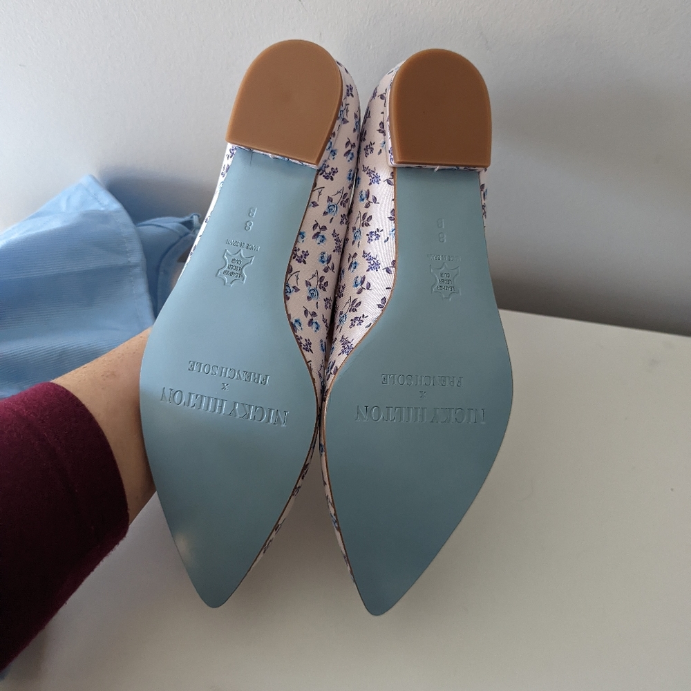 NEW Nicky Hilton x French Sole Size 8 Pink Flats - Picture 3 of 8